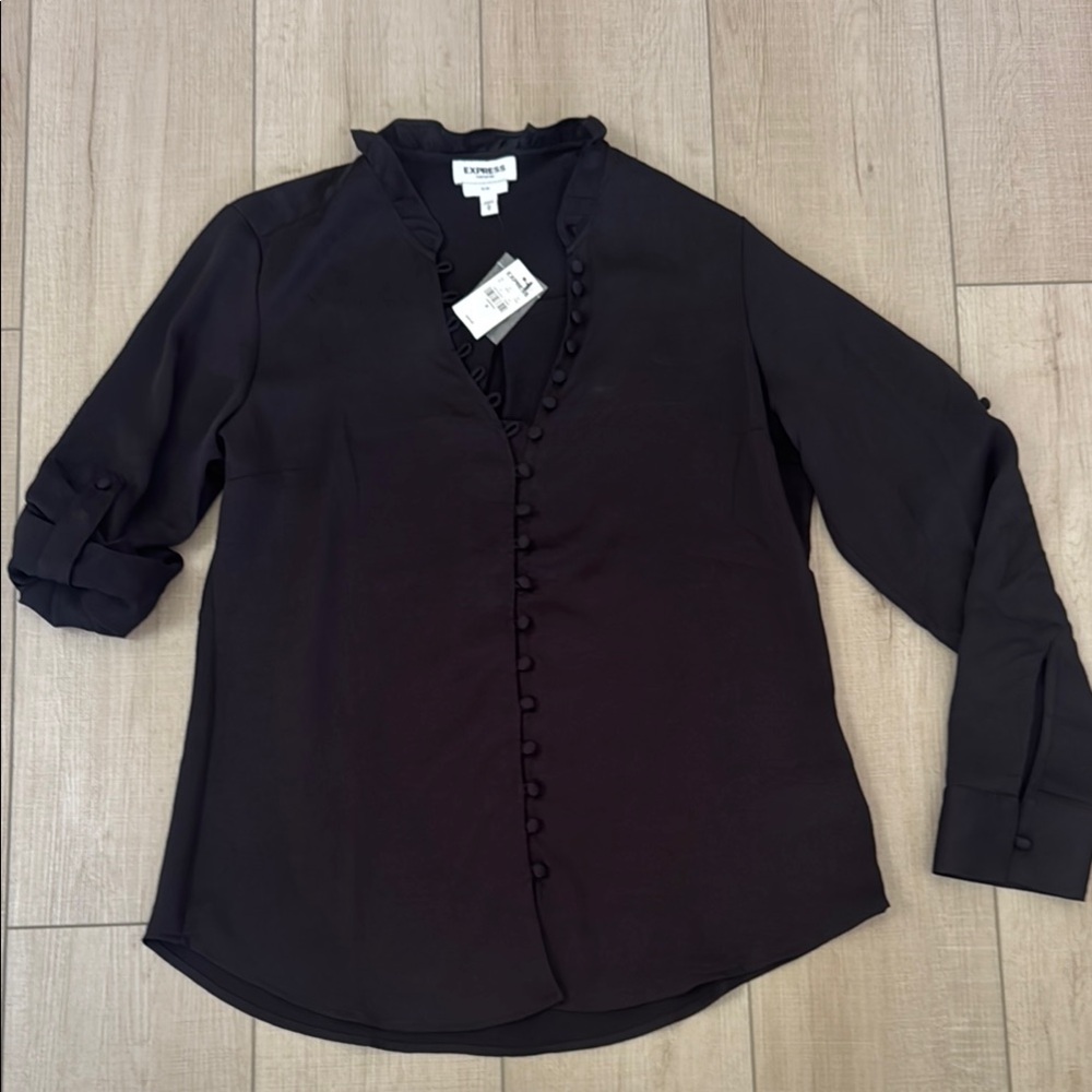 Express black blouse size small NWT